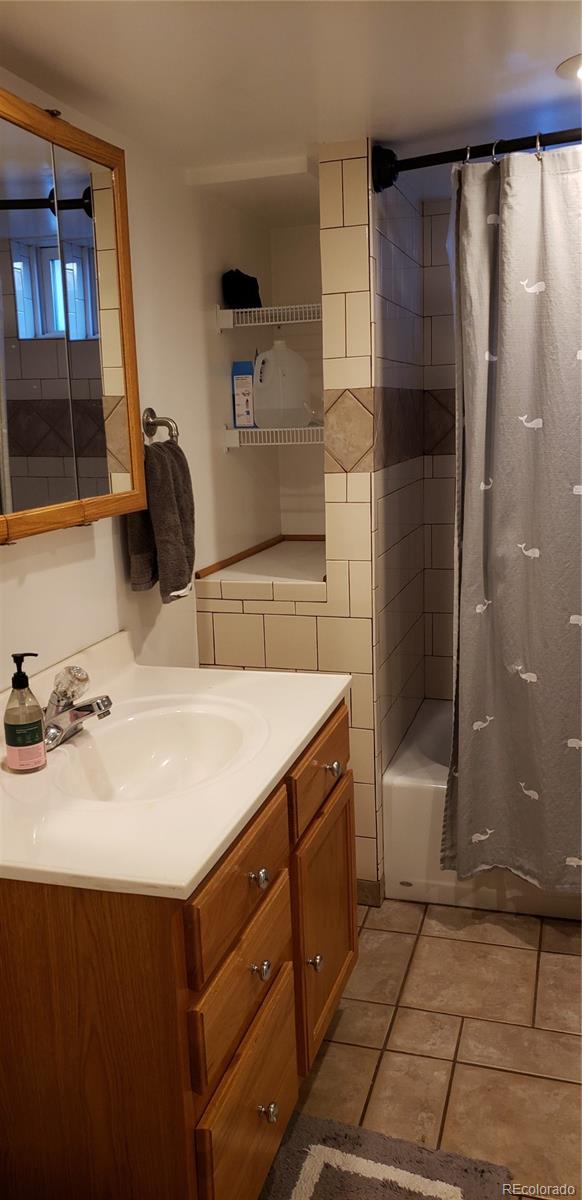 1644 Race Street Denver, CO 80206 - Photo 6 of 6 a bathroom with a sink and a mirror