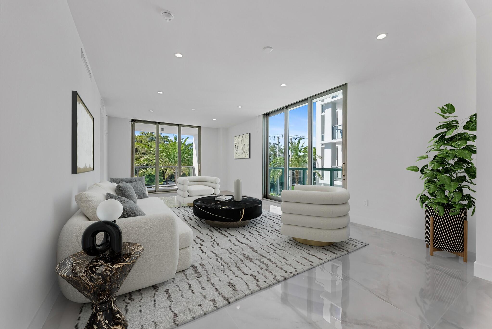 485 East Royal Palm Road, Unit 204 Boca Raton, FL 33432 - Photo 17 of 70 a living room with furniture and a potted plant