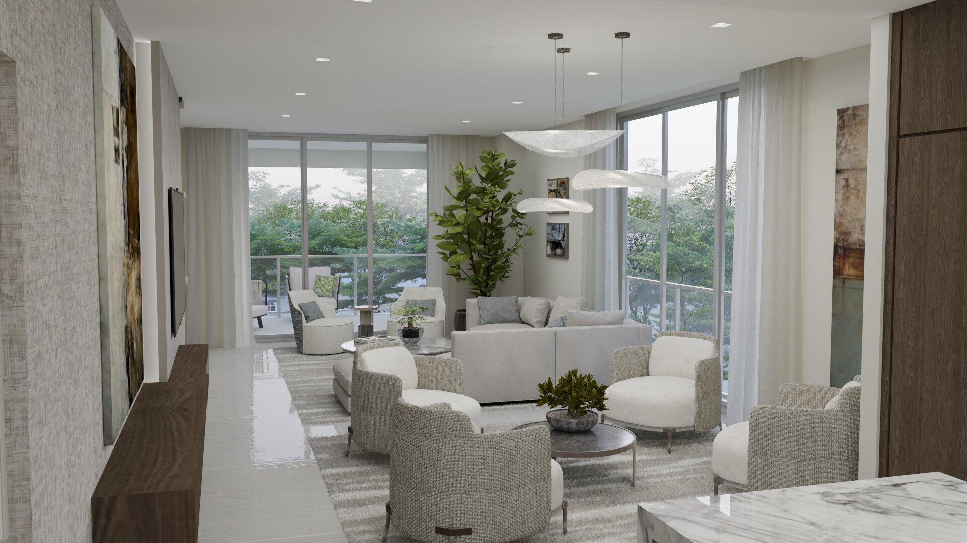 485 East Royal Palm Road, Unit 204 Boca Raton, FL 33432 - Photo 19 of 70 a living room with furniture and a large window