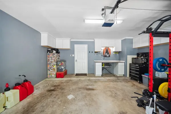 a view of a storage & utility room with stuff