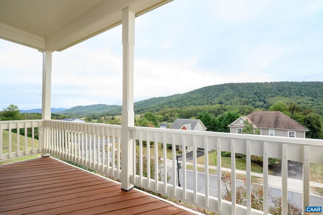 a view of a city from a balcony