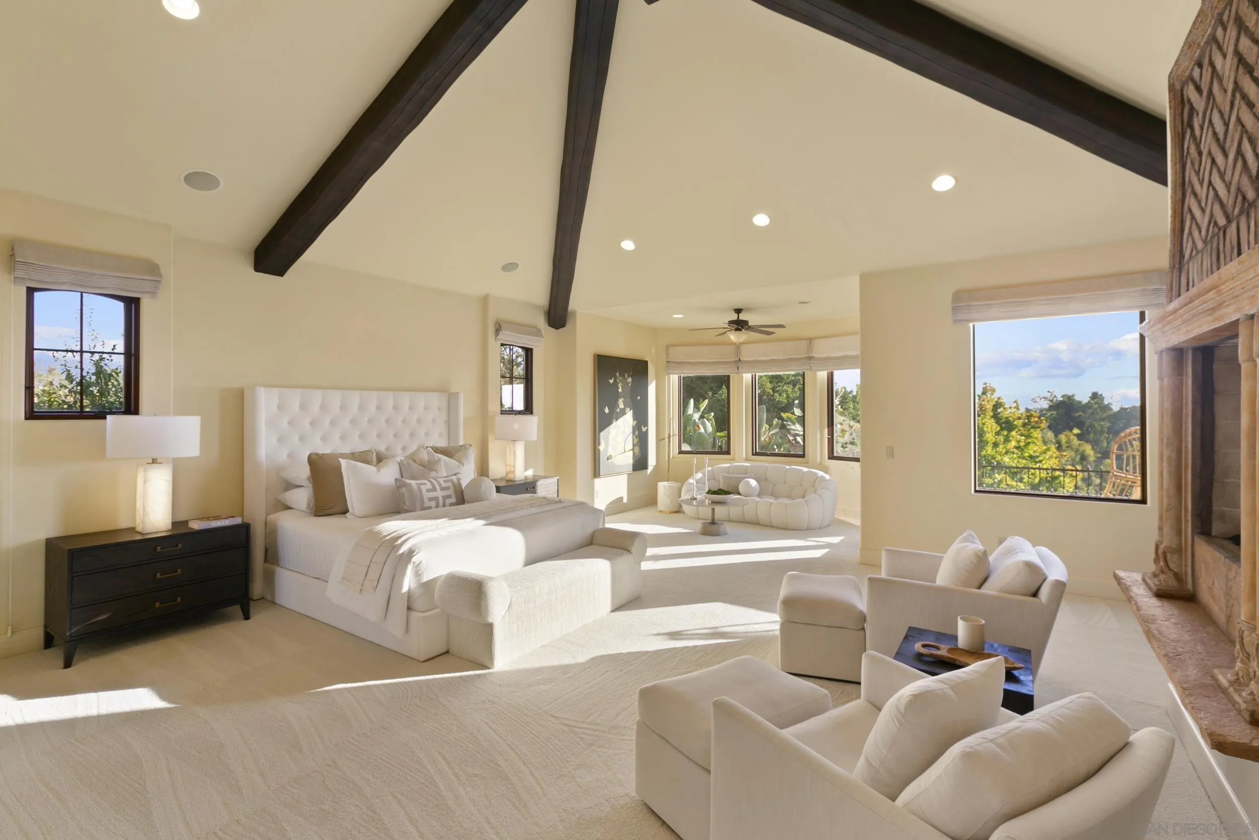 6089 Avenida Alteras Rancho Santa Fe, CA 92067 - Photo 12 of 23 a living room with furniture and a large window