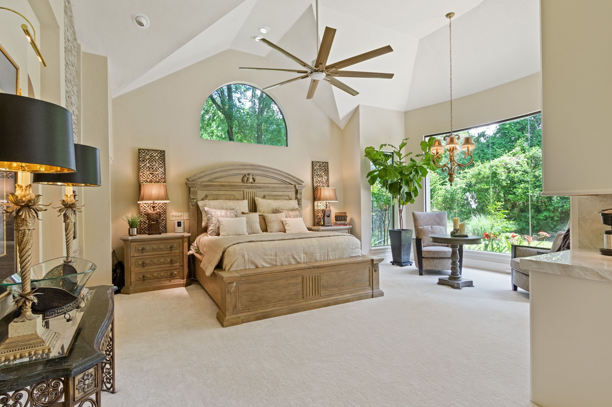 17511 Seidel Road Tomball, TX 77377 - Photo 24 of 49 a bedroom with furniture and a large window