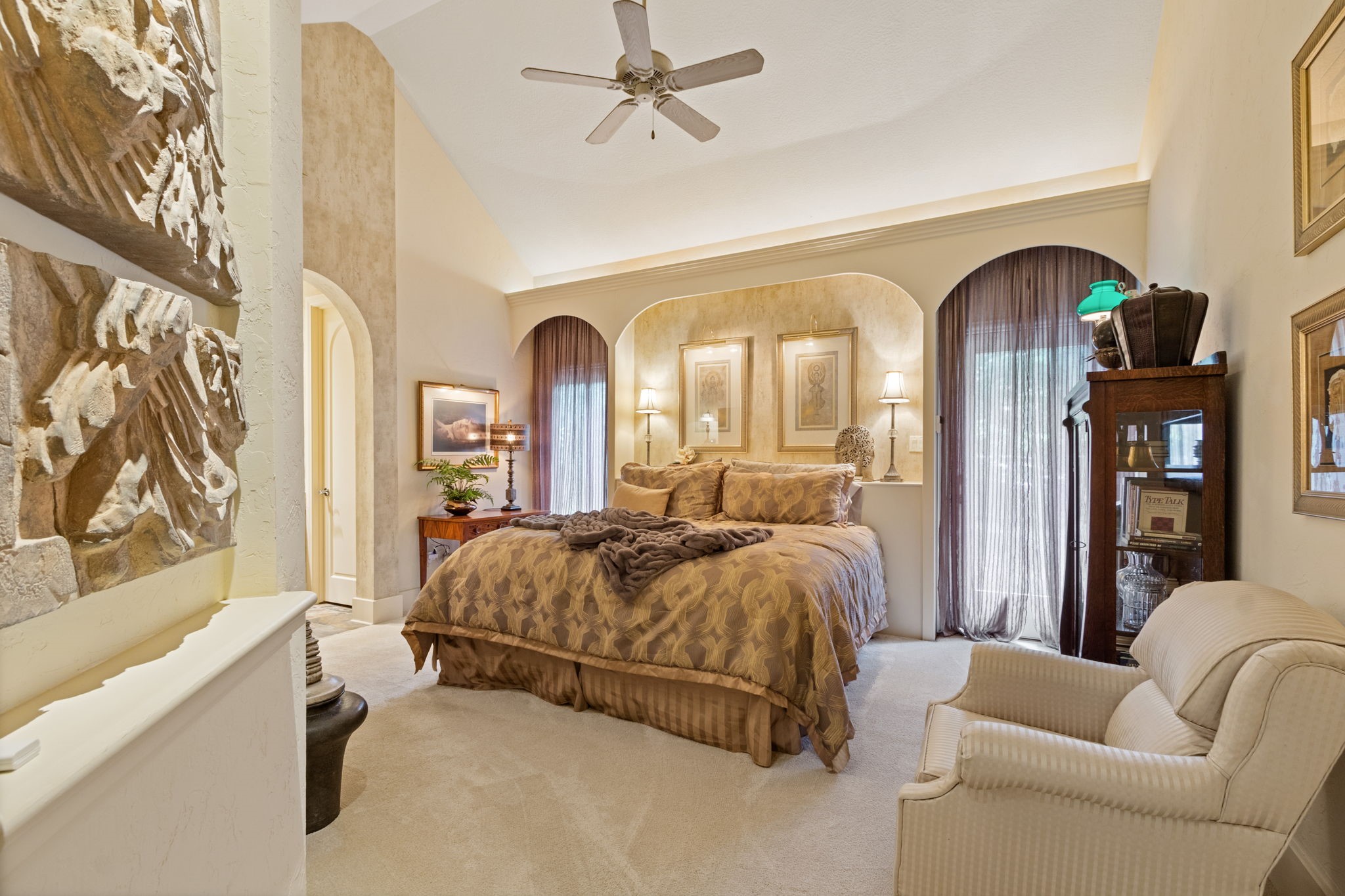 17511 Seidel Road Tomball, TX 77377 - Photo 35 of 49 a bedroom with a bed and a couch