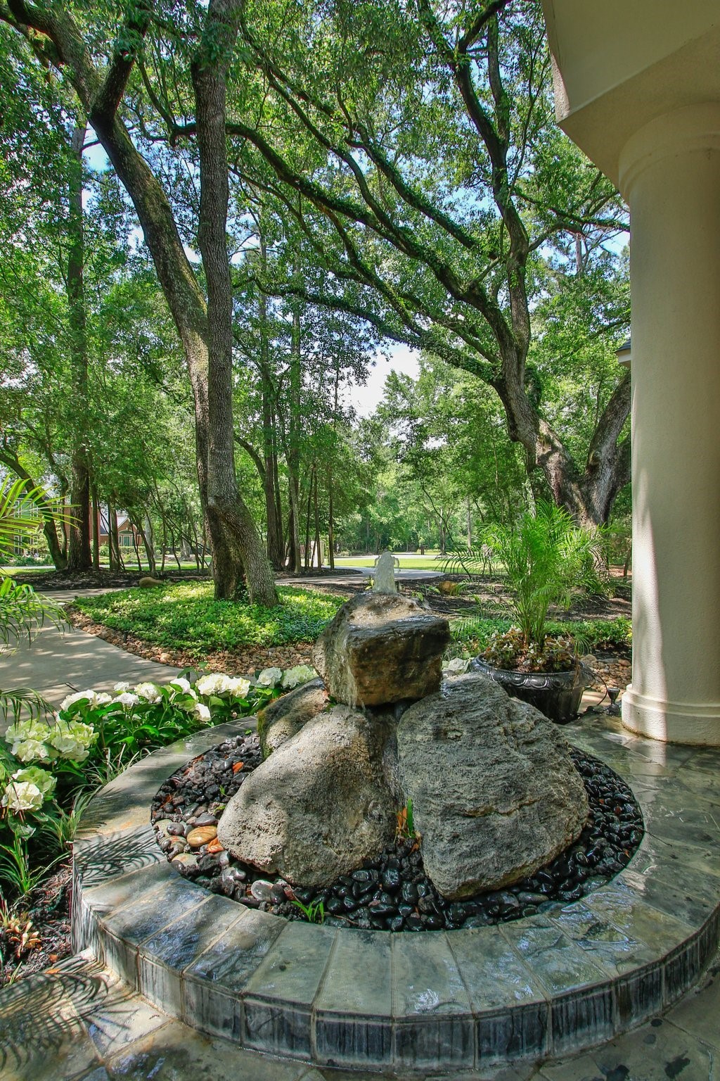 17511 Seidel Road Tomball, TX 77377 - Photo 44 of 49 a view of a backyard with large trees