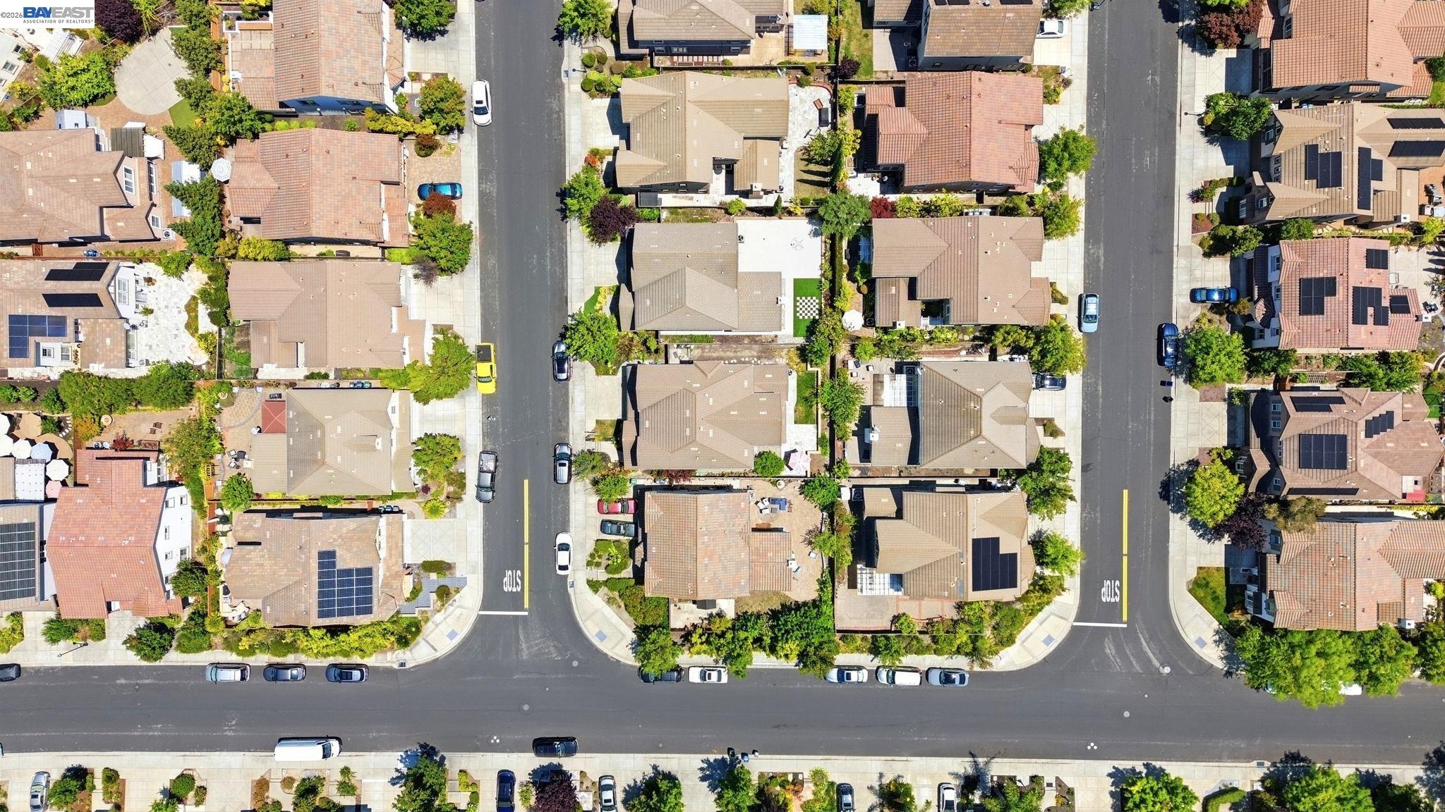 5029 Queensbury Way San Ramon, CA 94582 - Photo 53 of 58 an aerial view of residential houses with outdoor space