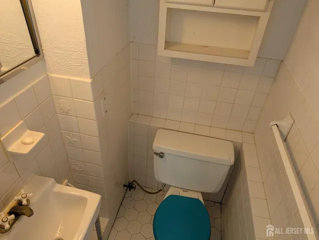 a bathroom with a sink and toilet