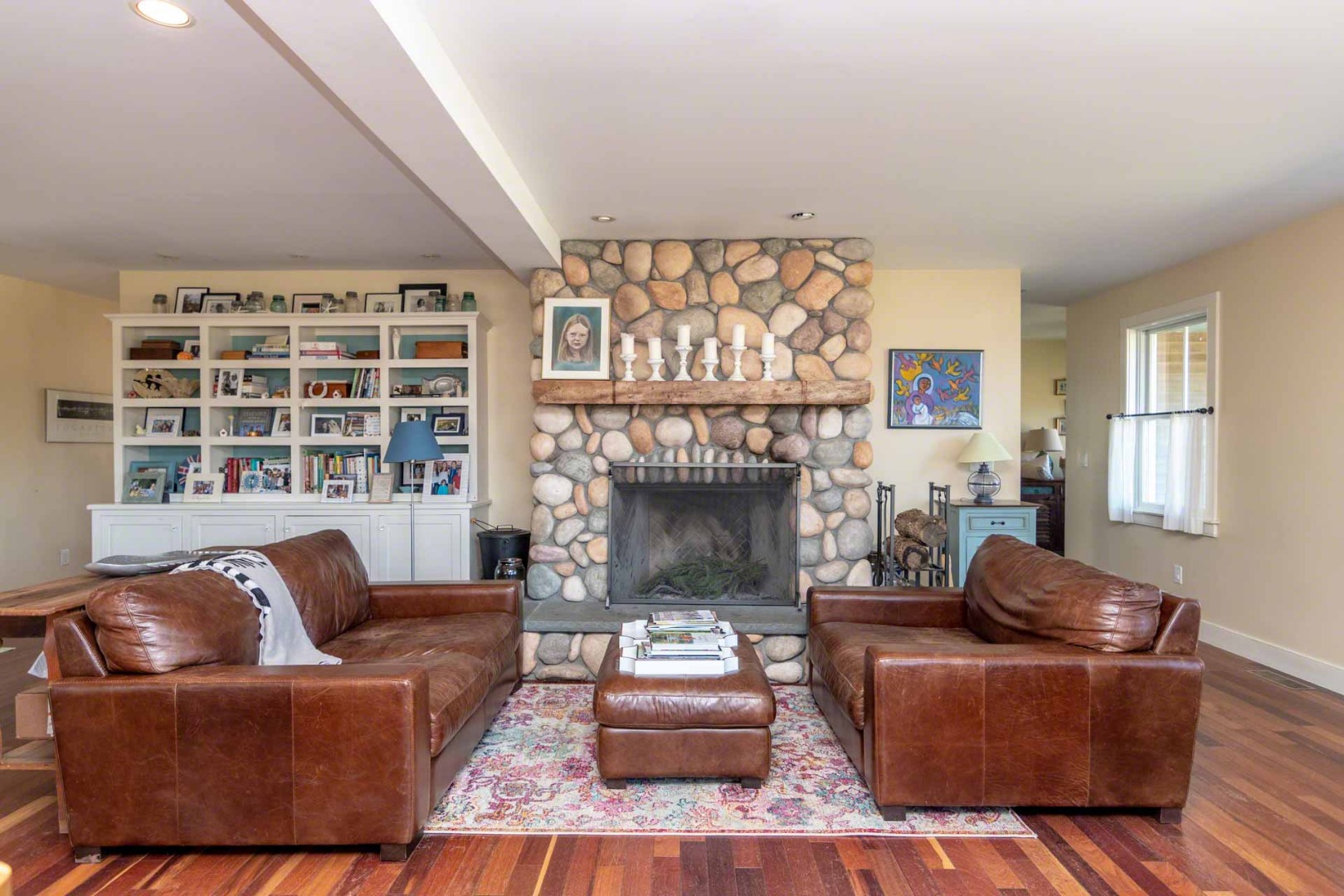 50 Red Pony Road Vineyard Haven, MA 02568 - Photo 5 of 28 a living room with furniture and a fireplace