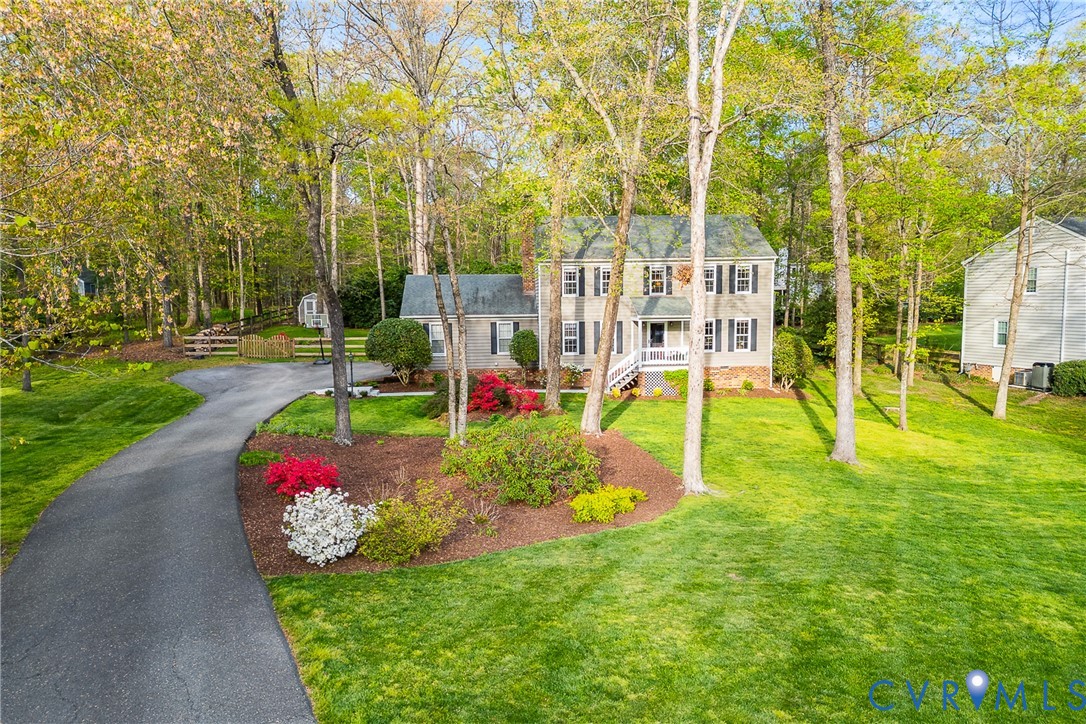 1013 Castle Hollow Road Midlothian, VA 23114 - Photo 34 of 45 Colonial inspired home featuring a front lawn, dri