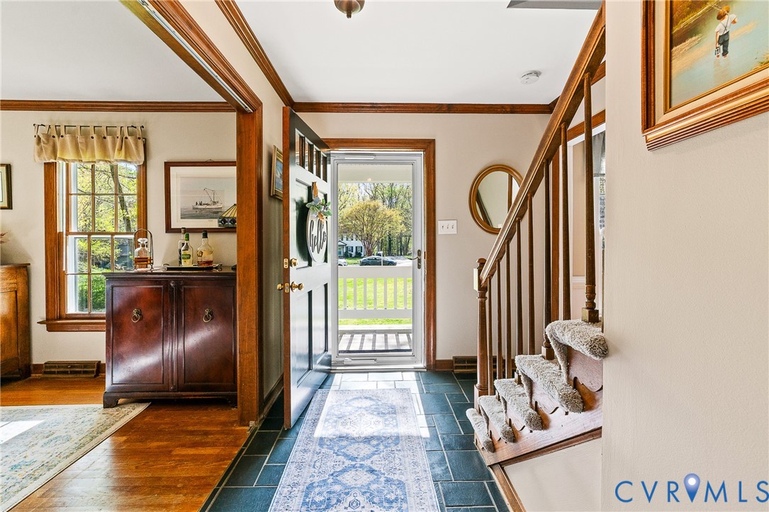 1013 Castle Hollow Road Midlothian, VA 23114 - Photo 7 of 45 Entrance foyer with dark wood-type flooring and or