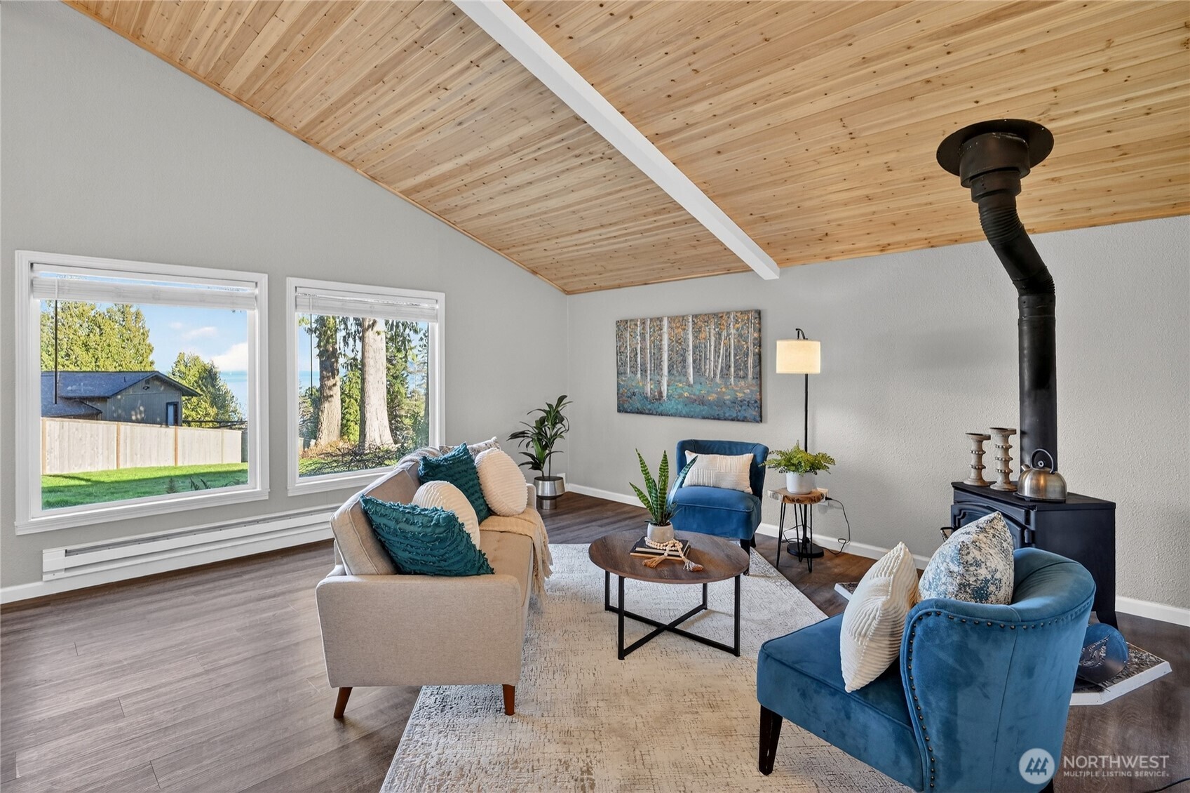 2422 McGregor Road Southeast Port Orchard, WA 98366 - Photo 16 of 32 a living room with furniture and a large window