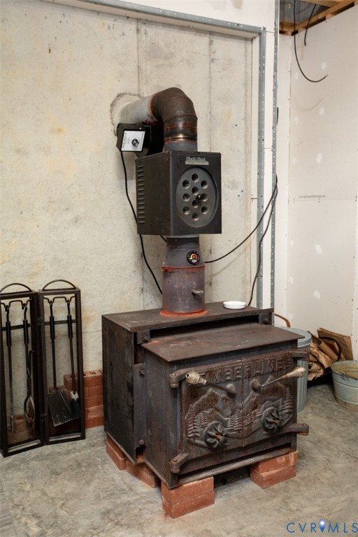 385 Asal Road Farmville, VA 23901 - Photo 41 of 68 Wood burning stove in basement