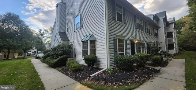 a view of backyard of house