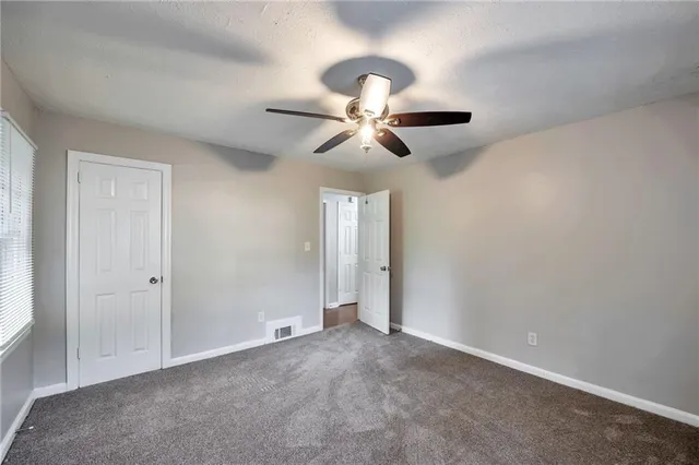 a view of an empty room