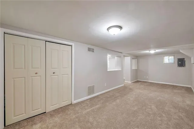 a view of an empty room