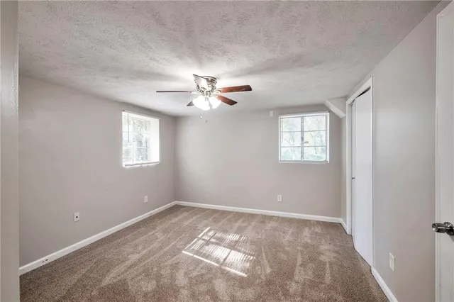 a view of a livingroom with a window