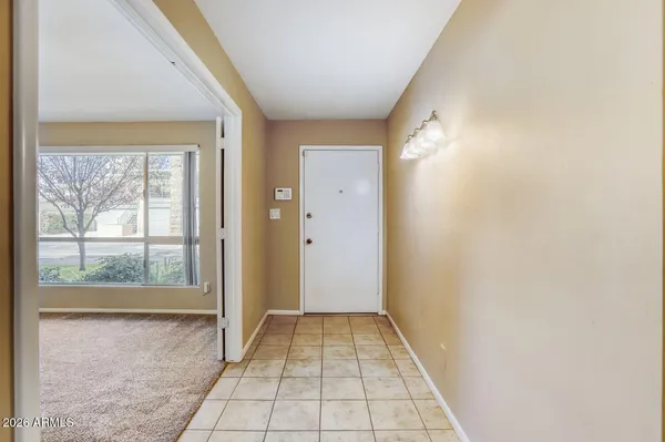 a view of a building with a street