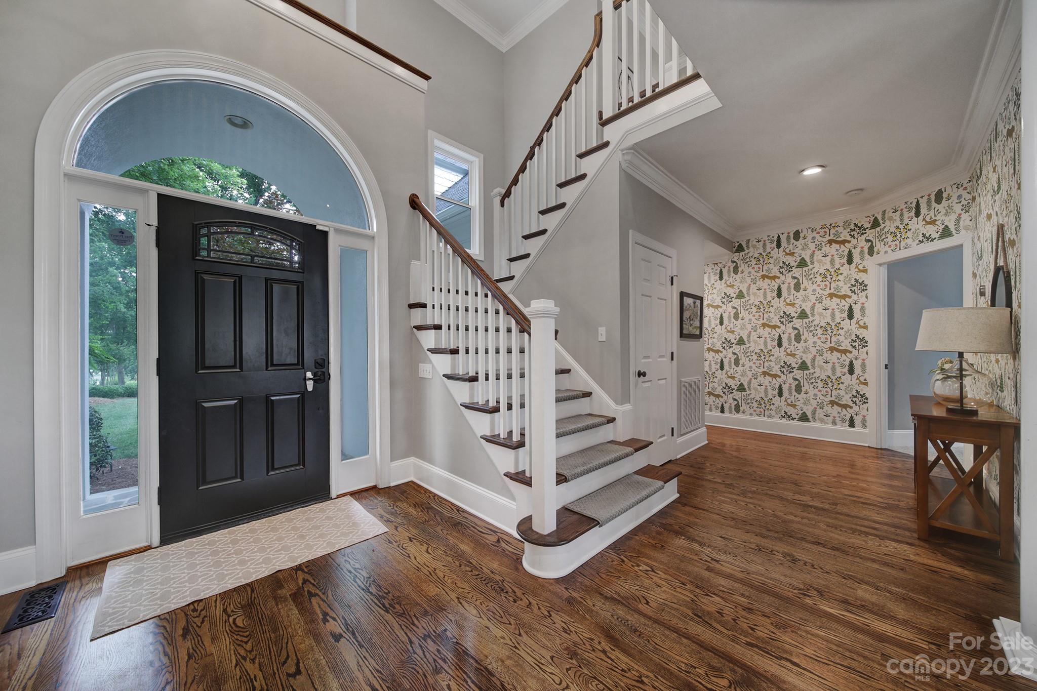 112 Old Post Road Mooresville, NC 28117 - Photo 16 of 42 a view of entryway with wooden floor