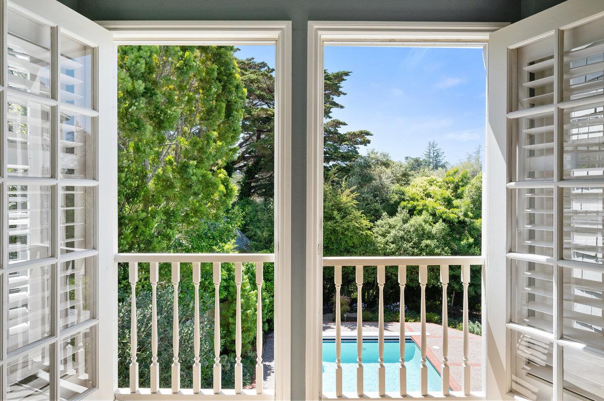 549 Edgewood Road San Mateo, CA 94402 - Photo 22 of 44 a view of a balcony with lake view