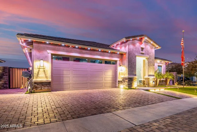 a view of a swimming pool with an outdoor space
