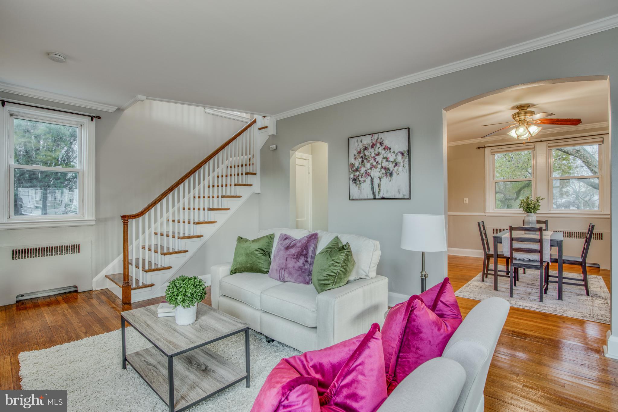 7301 Old Harford Road Baltimore, MD 21234 - Photo 6 of 24 HARDWOODS FROM LIVING RM INTO FORMAL DINING RM
