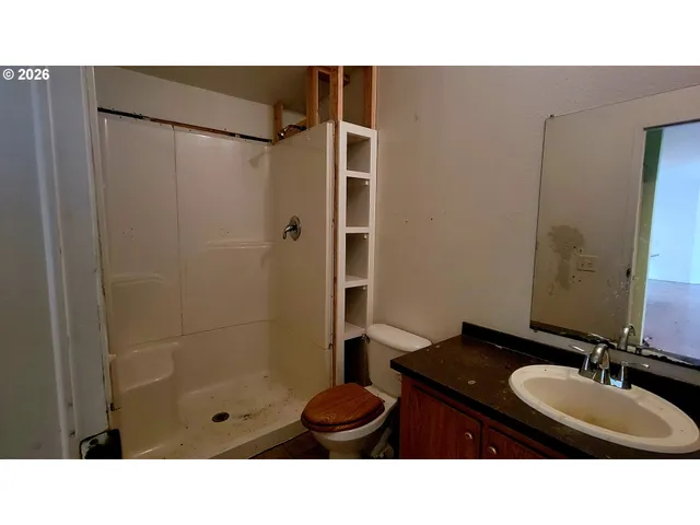 a close up of a mirror