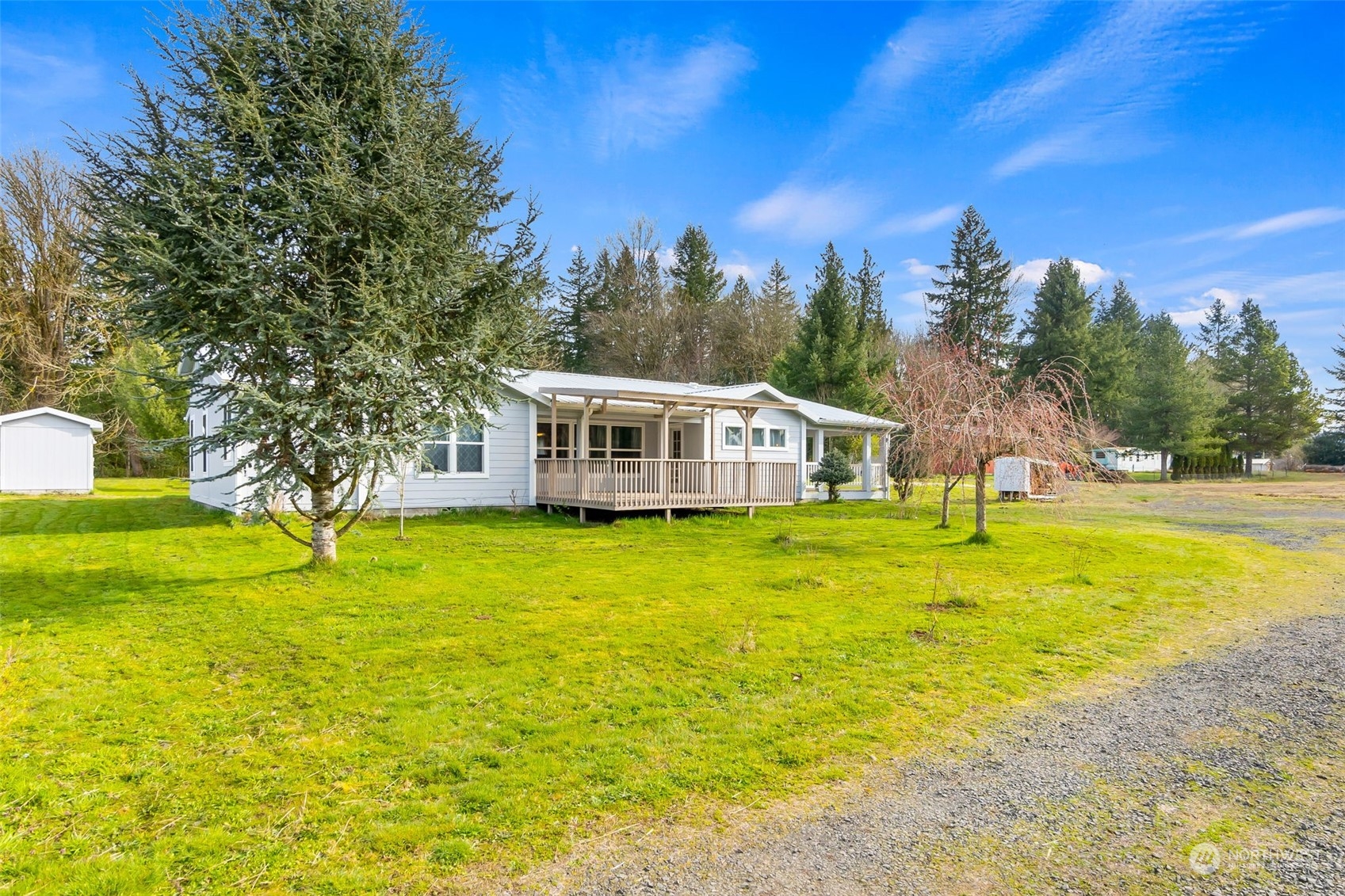 21632 Oregon Trail Road Southwest Centralia, WA 98531 - Photo 27 of 33 a view of a house with a yard