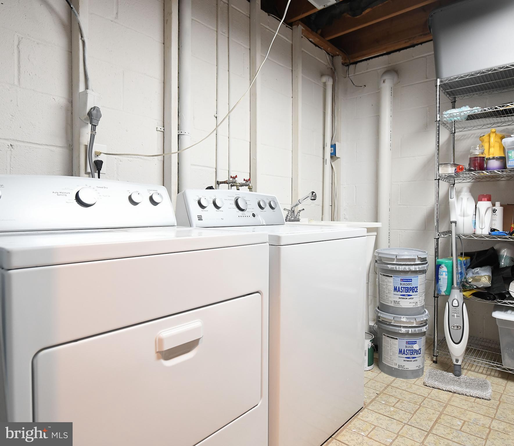 9003 Moonstone Road Baltimore, MD 21236 - Photo 38 of 44 Basement laundry & Storage