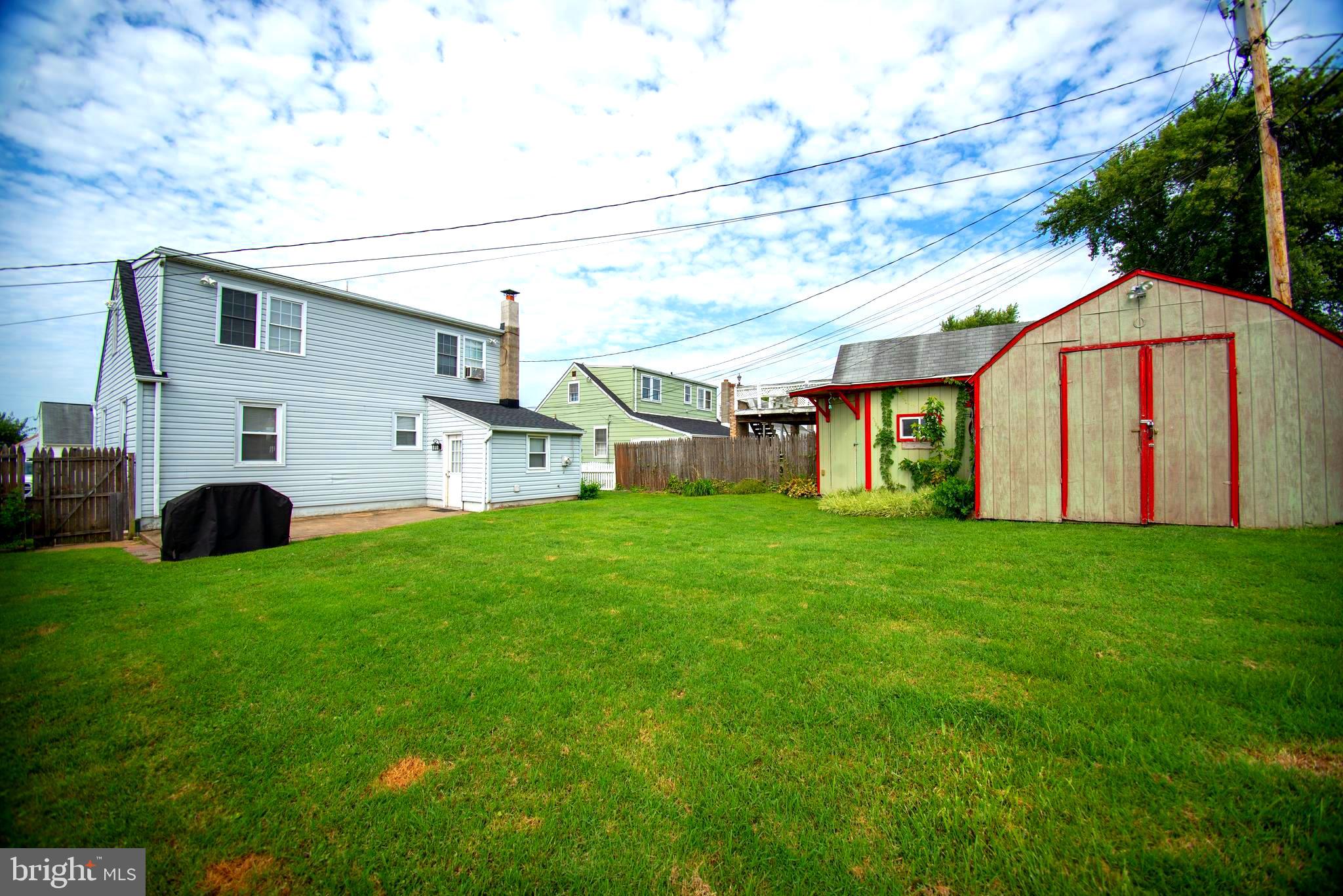 1523 Leslie Road Dundalk, MD 21222 - Photo 25 of 29 Large level backyard with storage shed w/electric