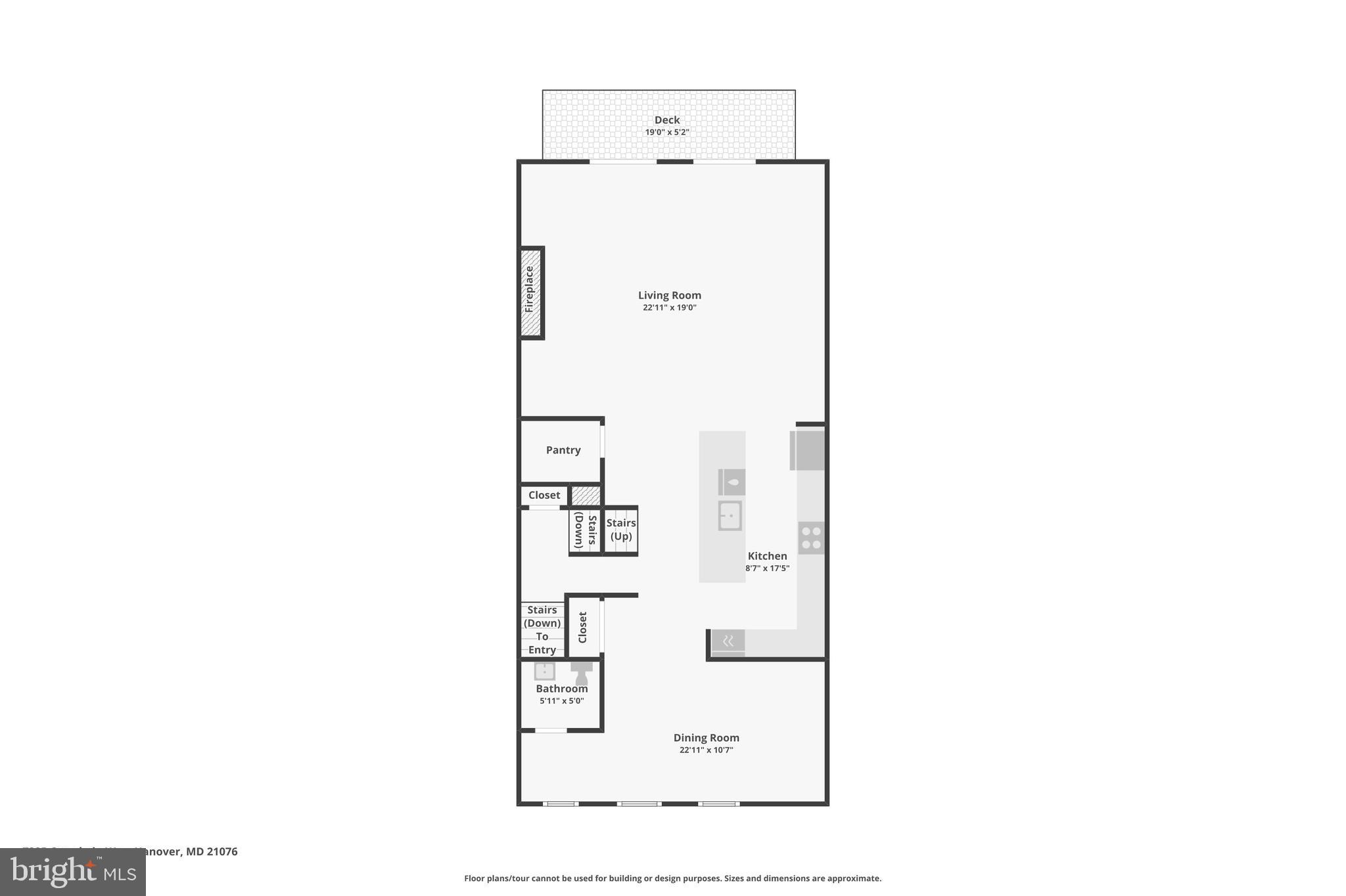 7825 Otterbein Way Hanover, MD 21076 - Photo 67 of 69 Main Floor Floorplan