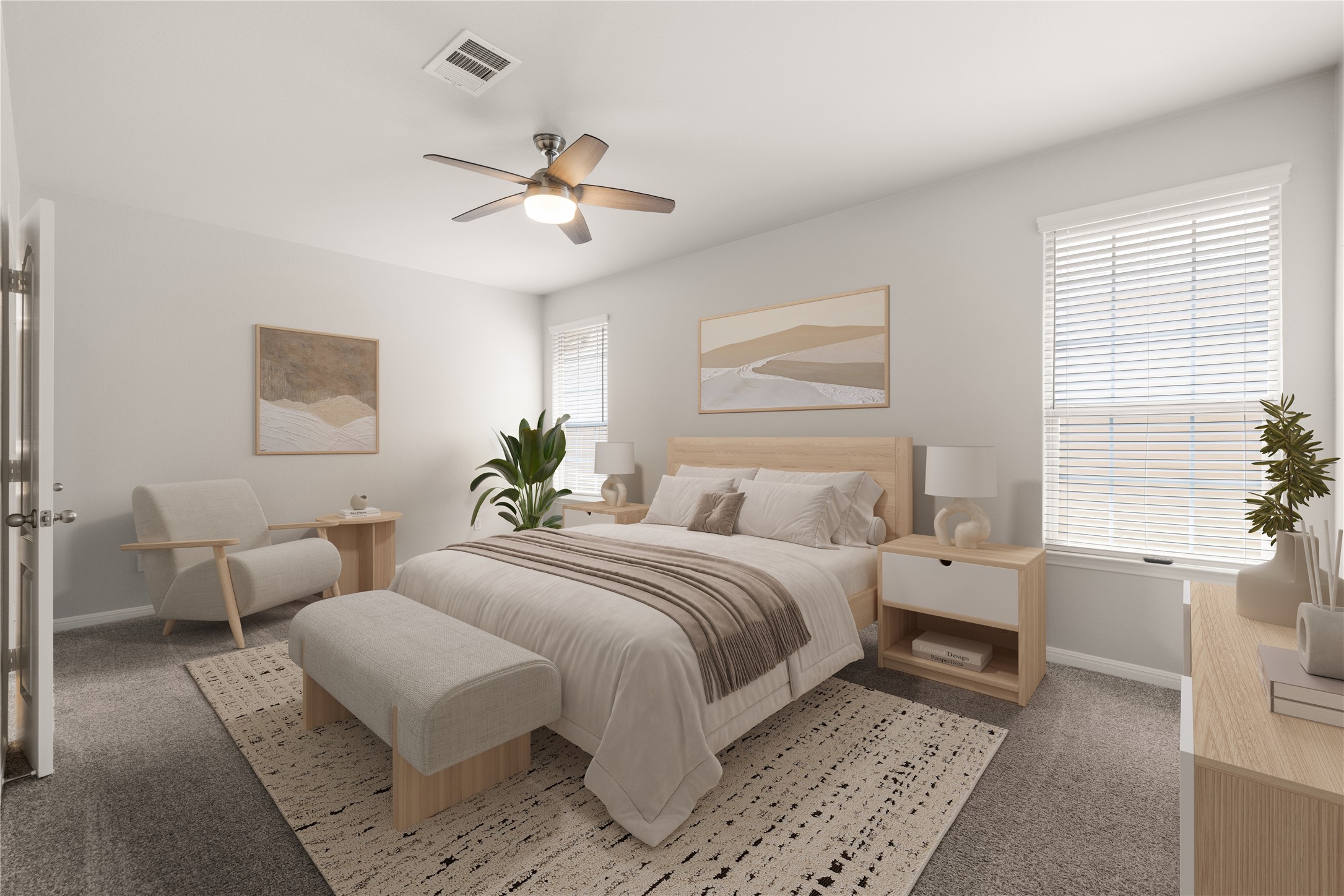 11000 Anderson Mill Road, Unit 45 Austin, TX 78750 - Photo 5 of 32 a bedroom with a large bed and a window
