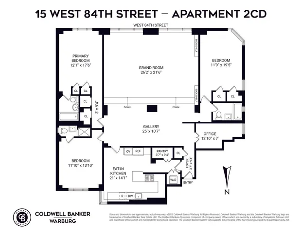 $2,895,000 | 15 West 84th Street, Unit 2CD | Upper West Side