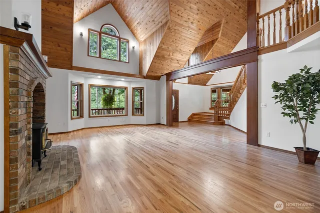a view of livingroom with furniture and garden