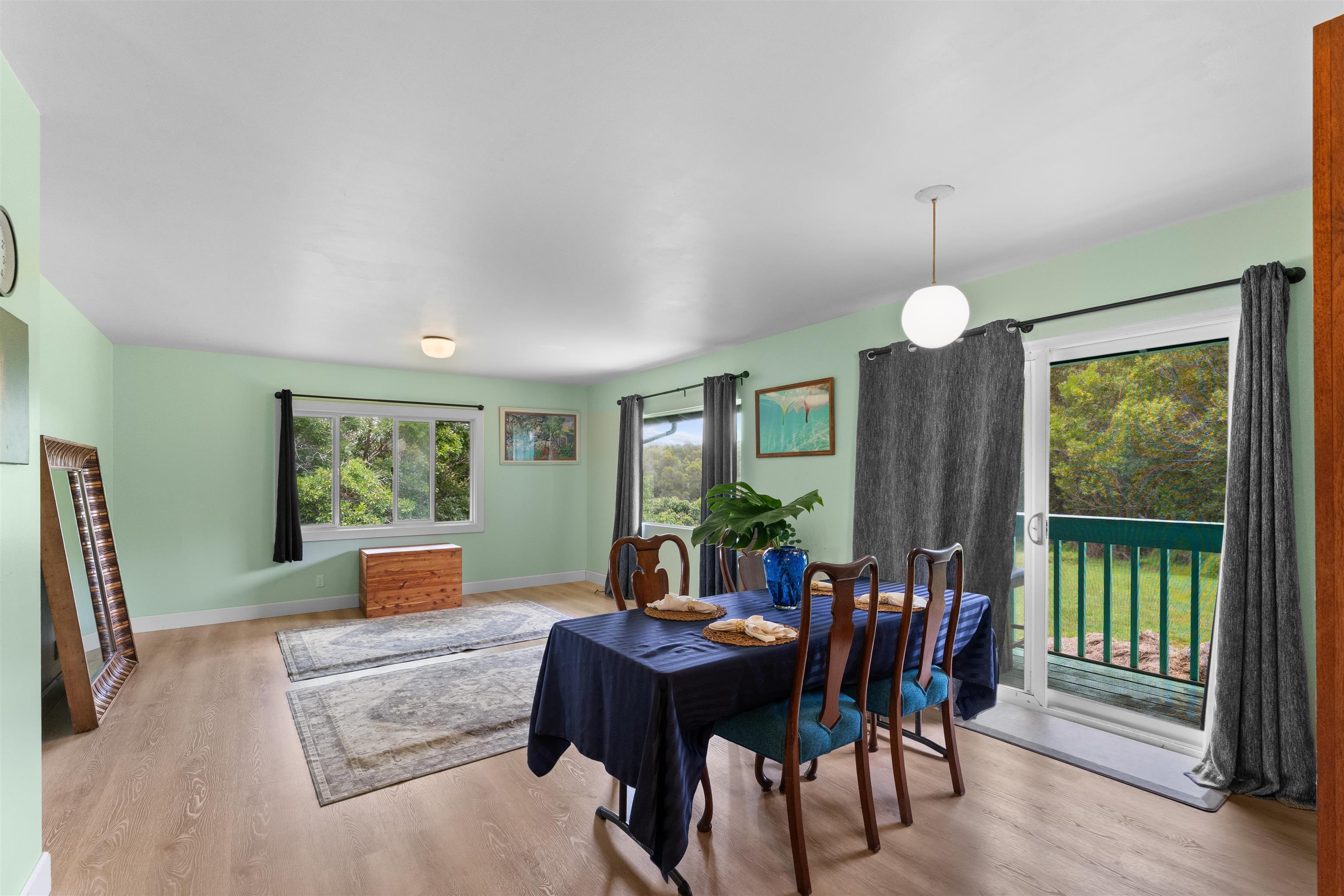 2115 Kaupakalua Road Haiku, HI 96708 - Photo 5 of 26 a view of a dining room with furniture window and outside view