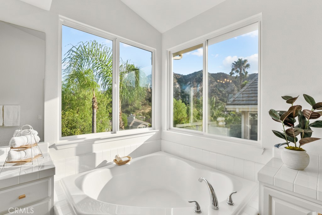 25930 Franklin Lane Stevenson Ranch, CA 91381 - Photo 25 of 47 a bath tub sitting in a bathroom next to a window