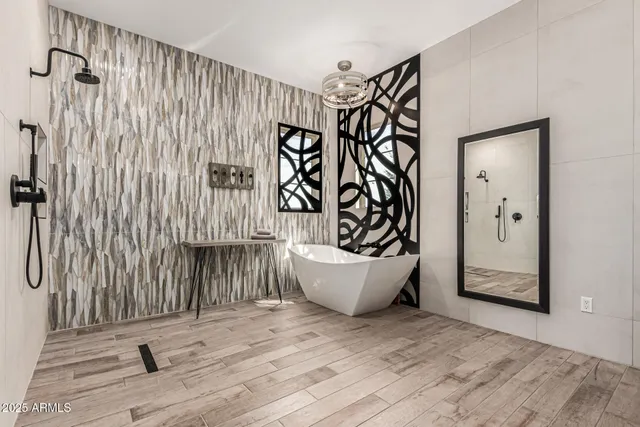 a view of swimming pool with outdoor seating