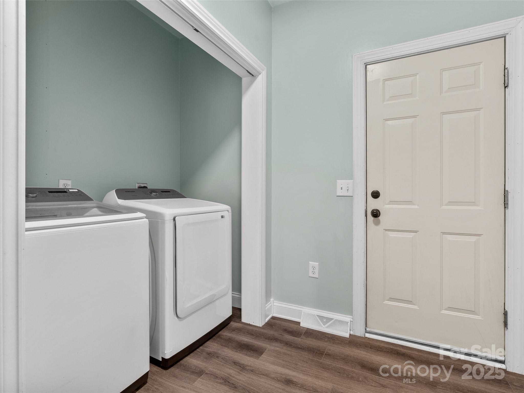 99 Curtis Parker Road Alexander, NC 28701 - Photo 17 of 24 a utility room with dryer and washer
