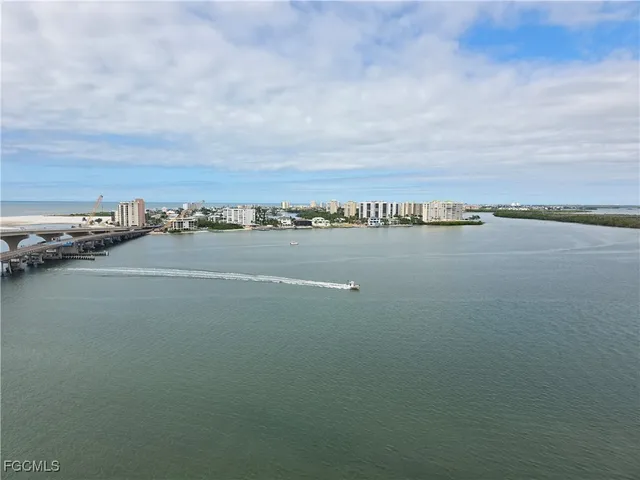 a view of an ocean and beach