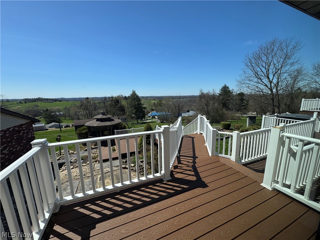 52250 Sidon Road Dillonvale, OH 43917 - Photo 32 of 50 view from the main bedroom to the back deck.