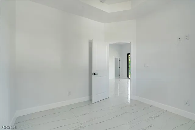 a view of an empty room