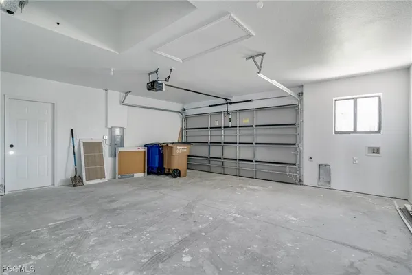 a view of a porch with a big yard