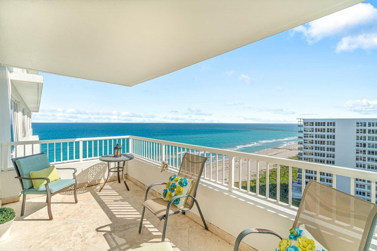 600 South Ocean Boulevard, Unit 1402 Boca Raton, FL 33432 - Photo 13 of 35 Balcony_Gorgeous Water views
