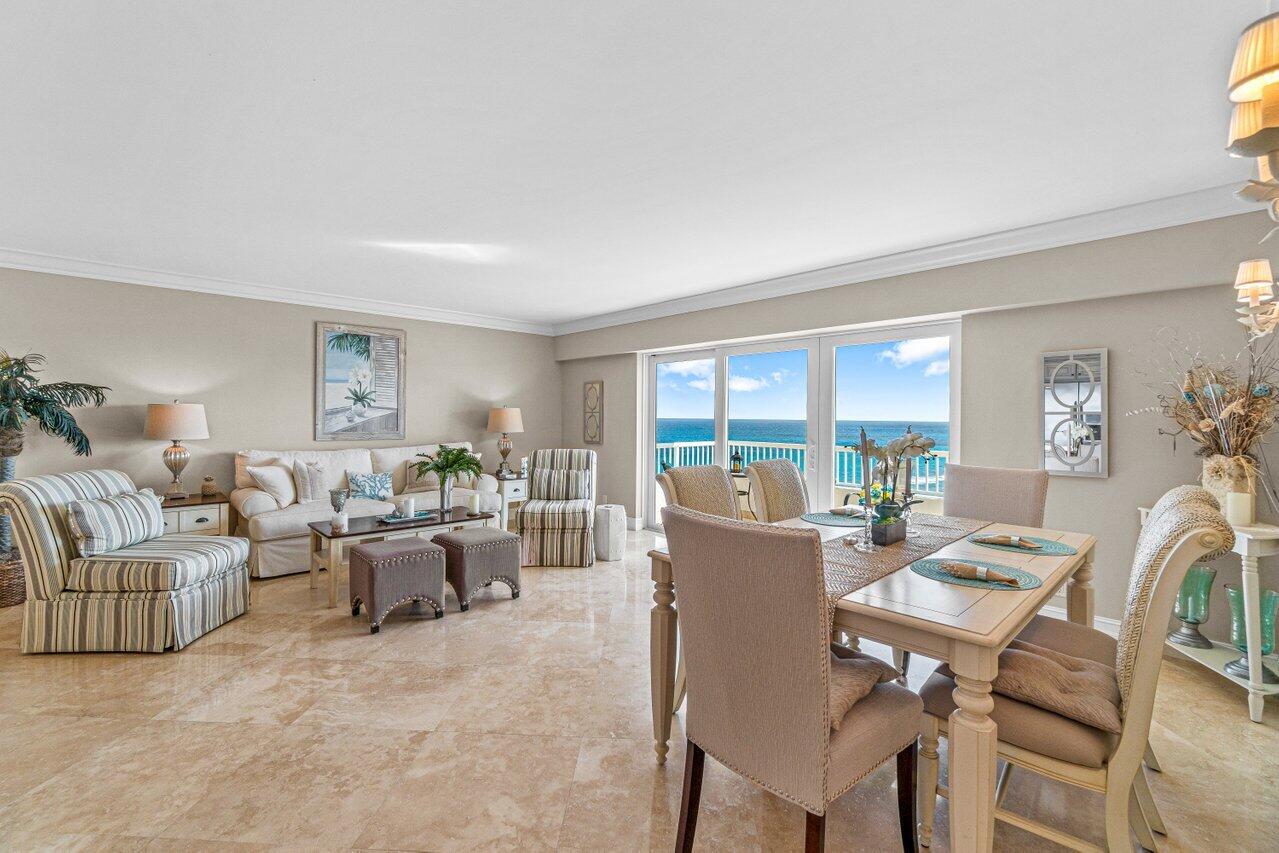 600 South Ocean Boulevard, Unit 1402 Boca Raton, FL 33432 - Photo 2 of 35 \Living_Dining Area