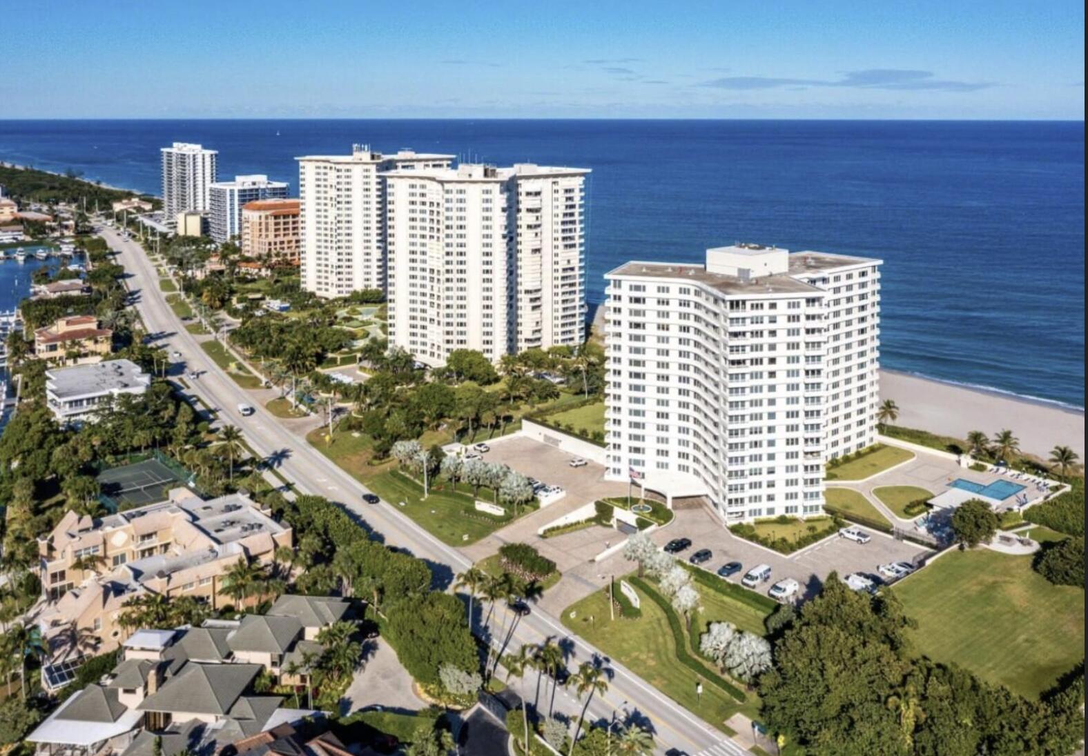 600 South Ocean Boulevard, Unit 1402 Boca Raton, FL 33432 - Photo 34 of 35 Aerial_Sabal Shores_ocean