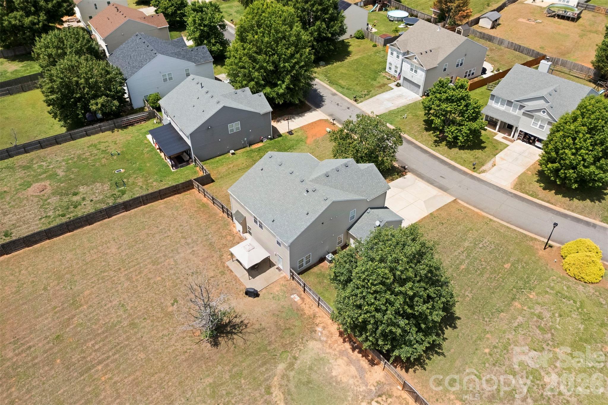 1720 Grove Tree Lane Clover, SC 29710 - Photo 42 of 43 an aerial view of a house with a yard