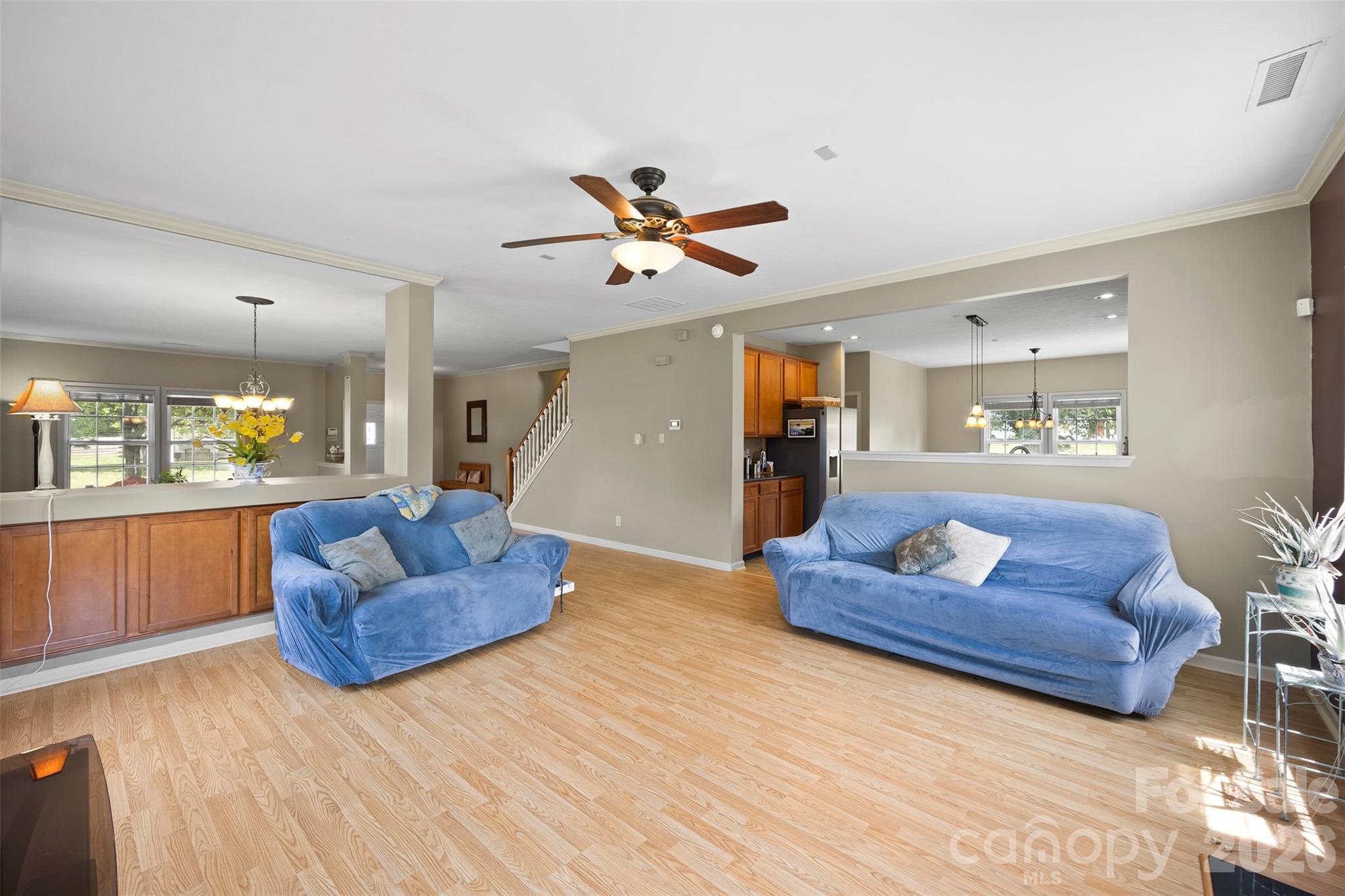 1720 Grove Tree Lane Clover, SC 29710 - Photo 10 of 43 a living room with furniture and a wooden floor