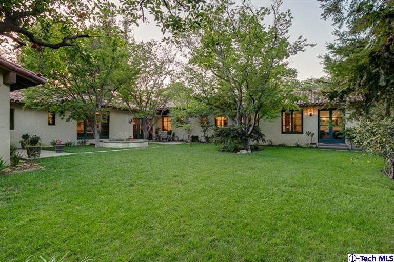 348 Blythe Road La Canada Flintridge, CA 91011 - Photo 46 of 51 a front view of house with garden