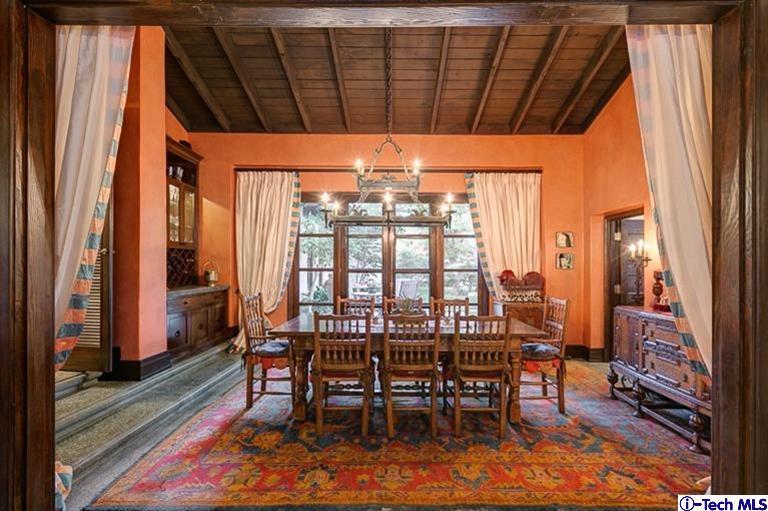 348 Blythe Road La Canada Flintridge, CA 91011 - Photo 10 of 51 a view of a dining room with furniture window and outside view