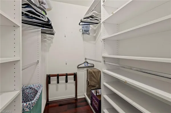 a view of walk in closet