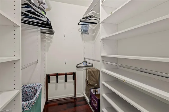 a view of walk in closet